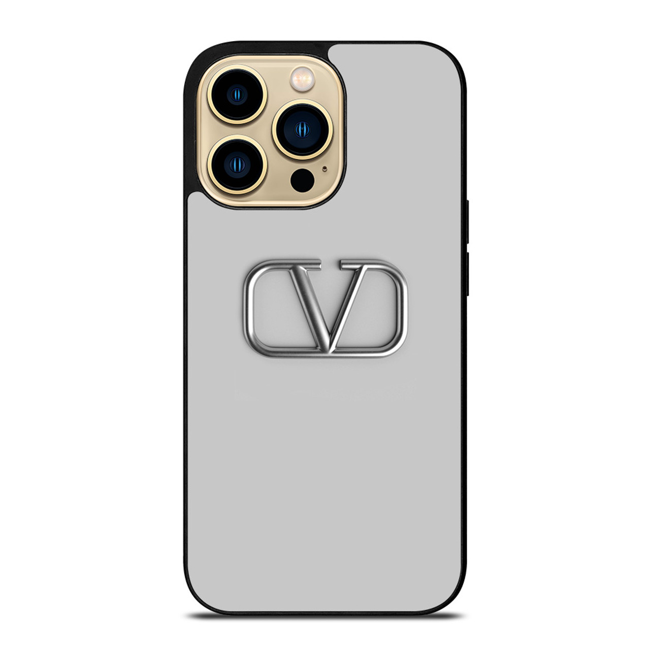 VALENTINO SILVER EMBLEM iPhone 14 Pro Max Case Cover